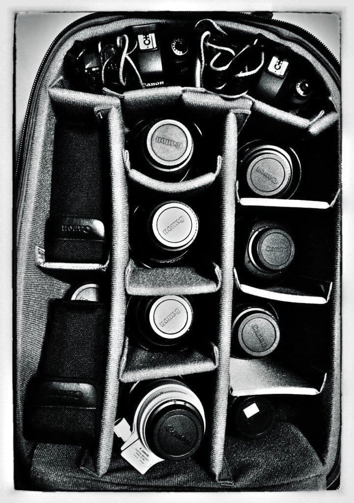 Wedding photography gear