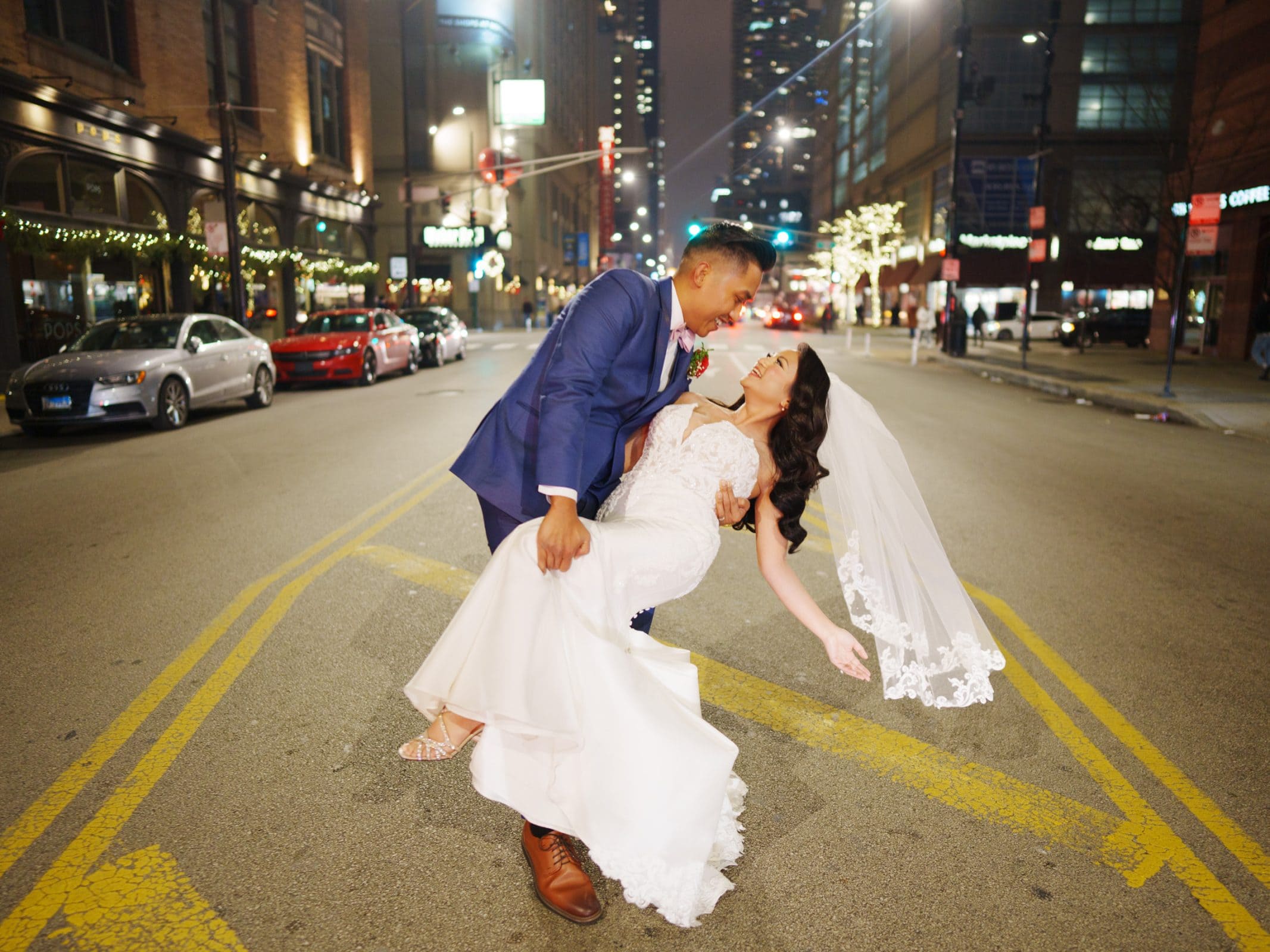 downtown chicago wedding photography – rena & von