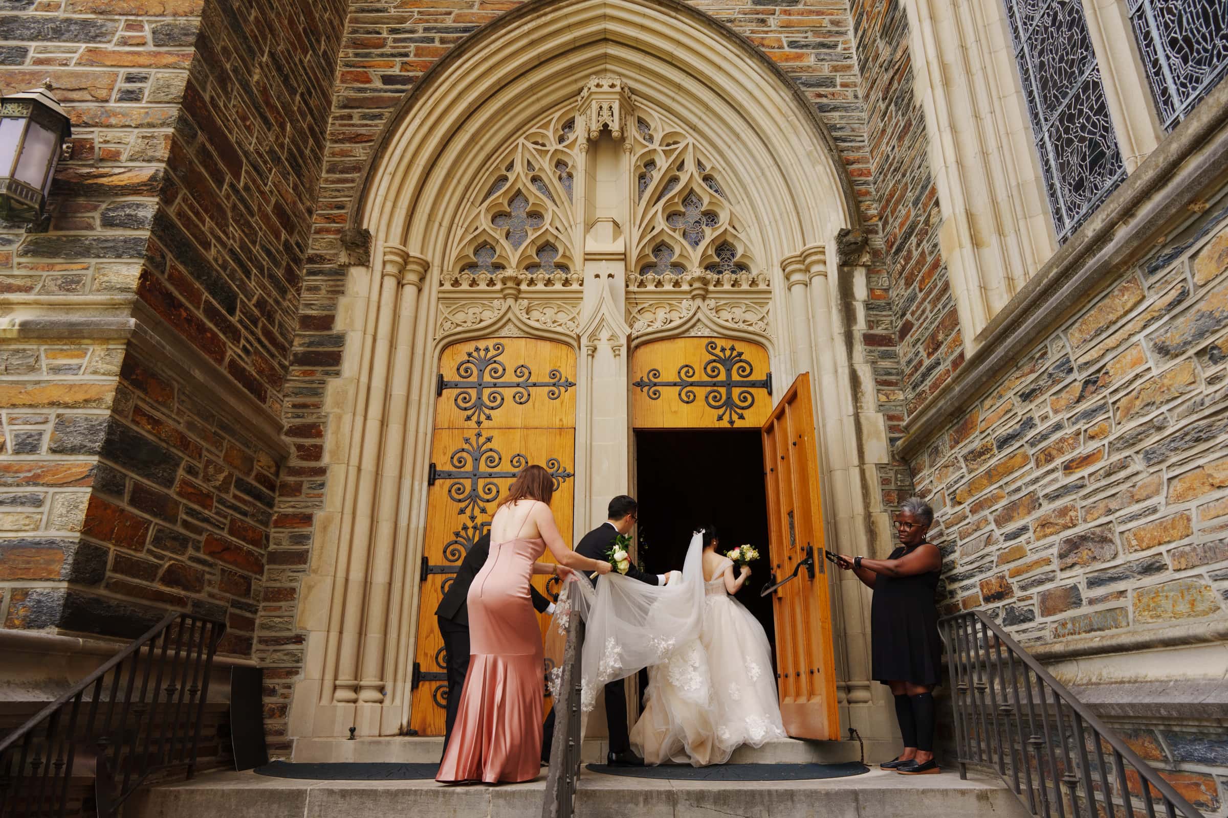 intimate duke chapel wedding - jenny & andrew